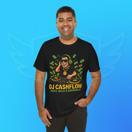 DJ Cashflow Shirt – Beats, Bills & Bankrolls | Lustiges T-Shirt für Musik- und Money-Lover