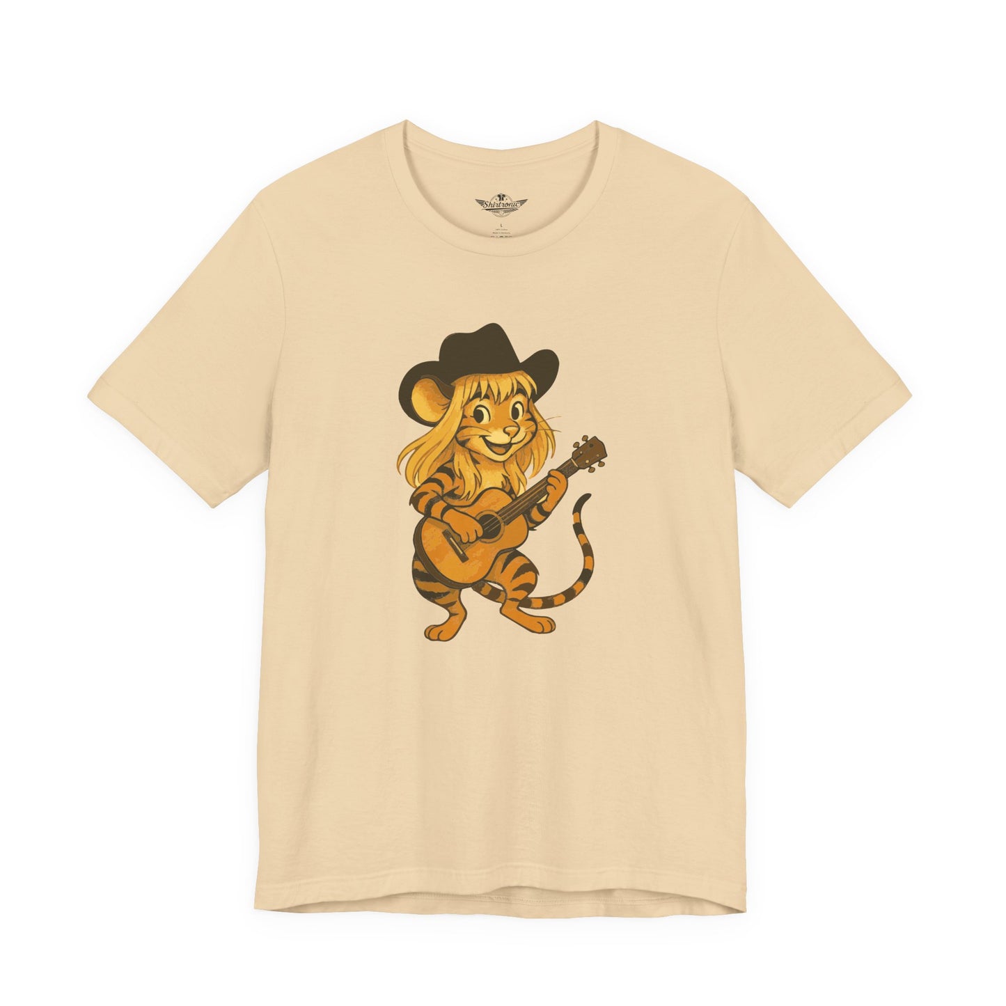 Jenny die Tigermaus - Das Original! Adorable Guitar Playing Tiger Tee, Cute Animal Shirt, Gift for Music Lovers, Fun Summer Top