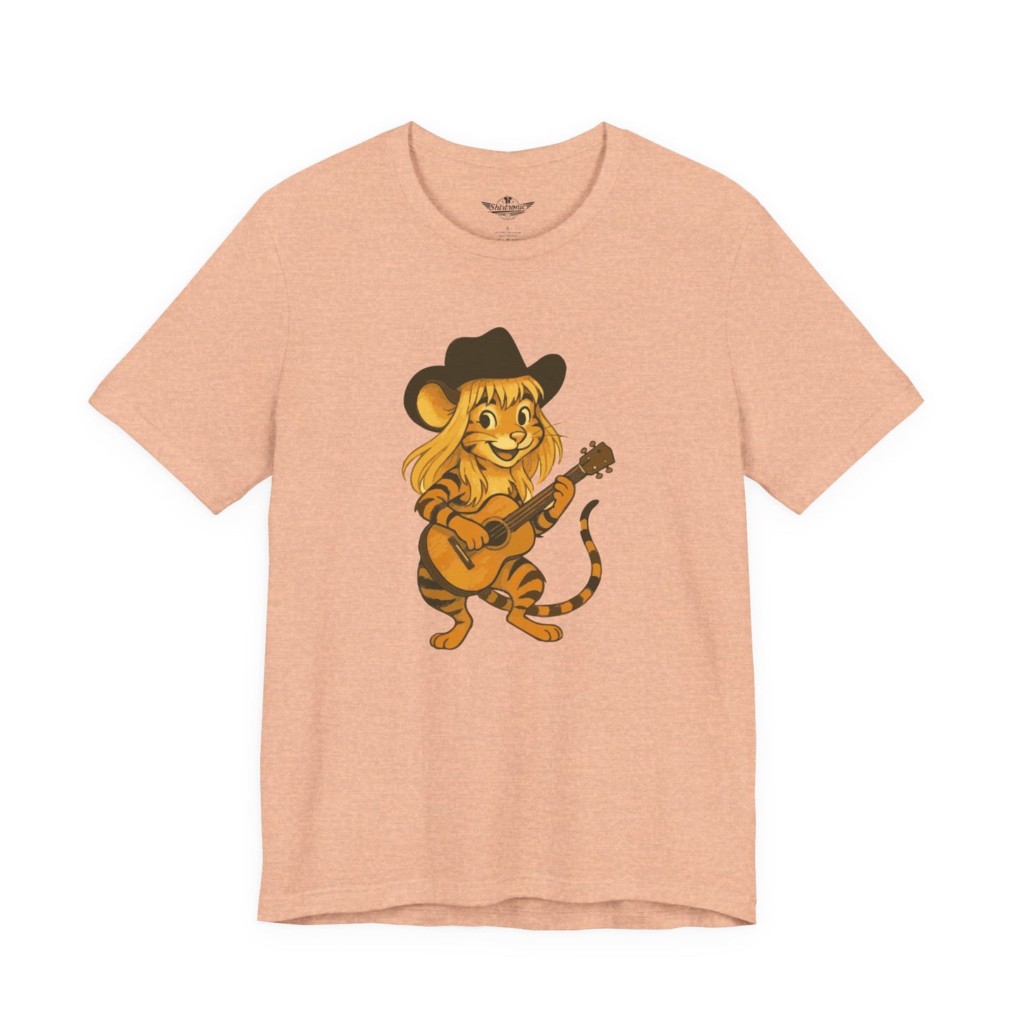 Jenny die Tigermaus - Das Original! Adorable Guitar Playing Tiger Tee, Cute Animal Shirt, Gift for Music Lovers, Fun Summer Top