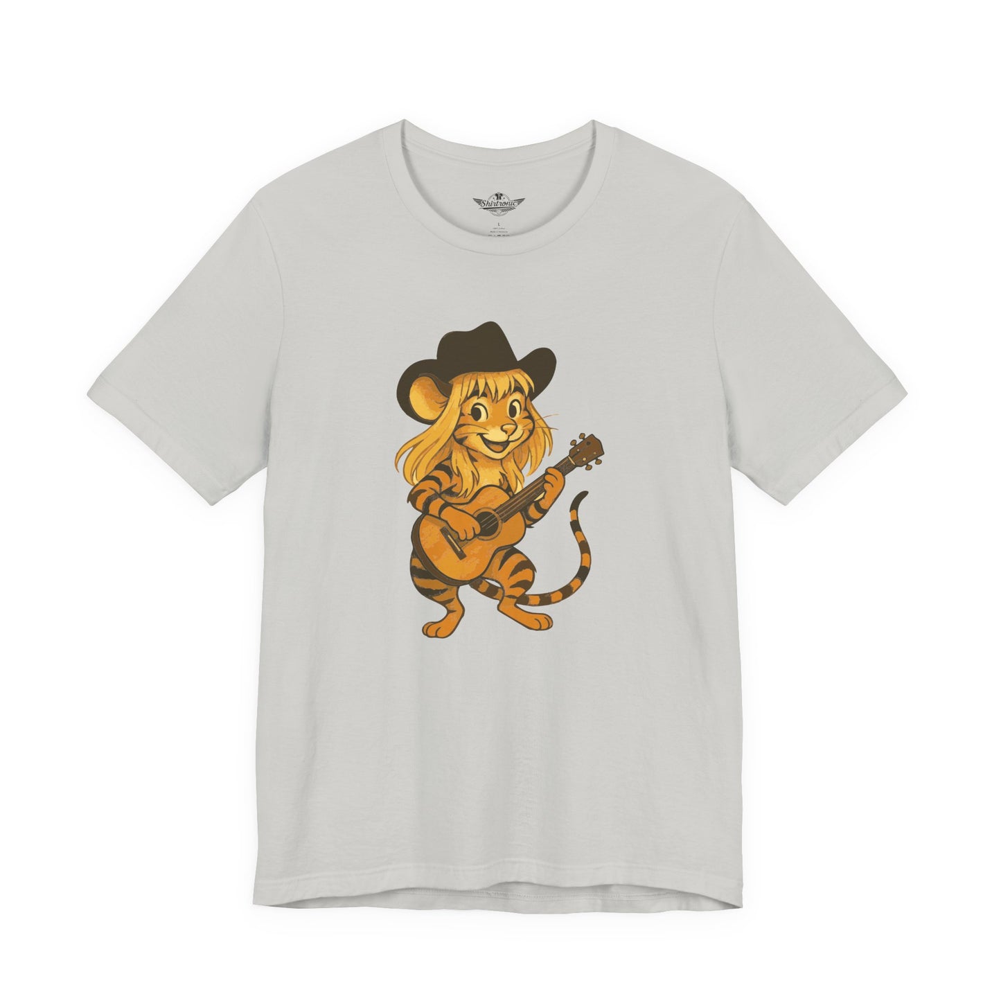 Jenny die Tigermaus - Das Original! Adorable Guitar Playing Tiger Tee, Cute Animal Shirt, Gift for Music Lovers, Fun Summer Top