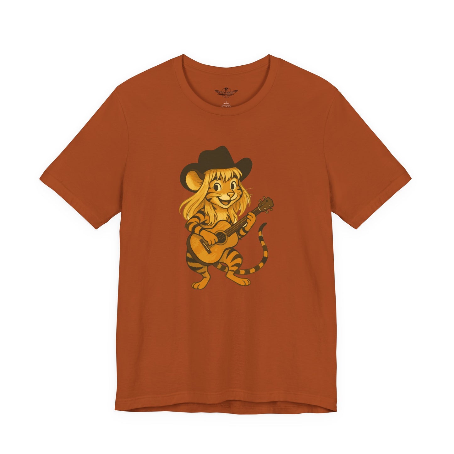 Jenny die Tigermaus - Das Original! Adorable Guitar Playing Tiger Tee, Cute Animal Shirt, Gift for Music Lovers, Fun Summer Top