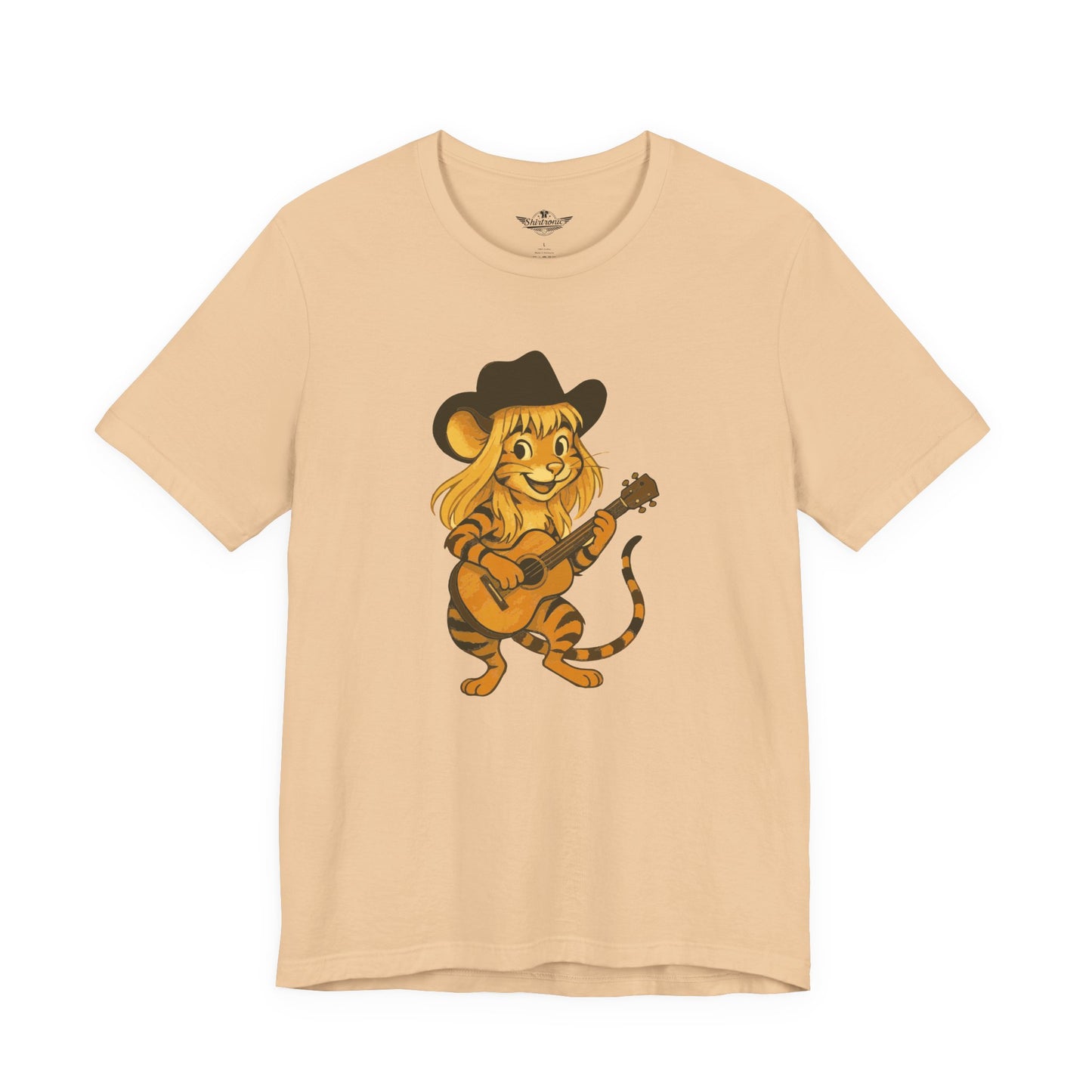 Jenny die Tigermaus - Das Original! Adorable Guitar Playing Tiger Tee, Cute Animal Shirt, Gift for Music Lovers, Fun Summer Top