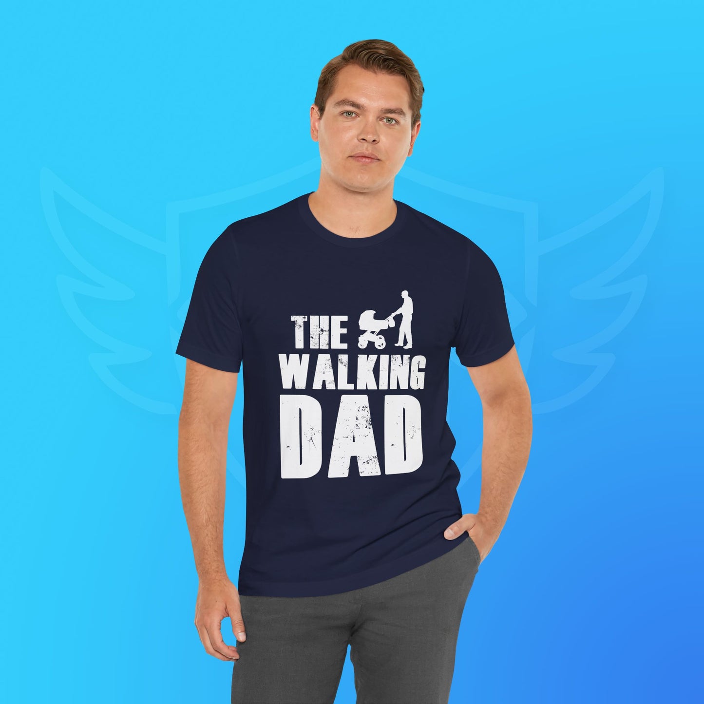 Walking Dad T-Shirt | Perfect for New Fathers, Gifting for Father's Day, Baby Showers, Parenting Events, Casual Everyday Wear