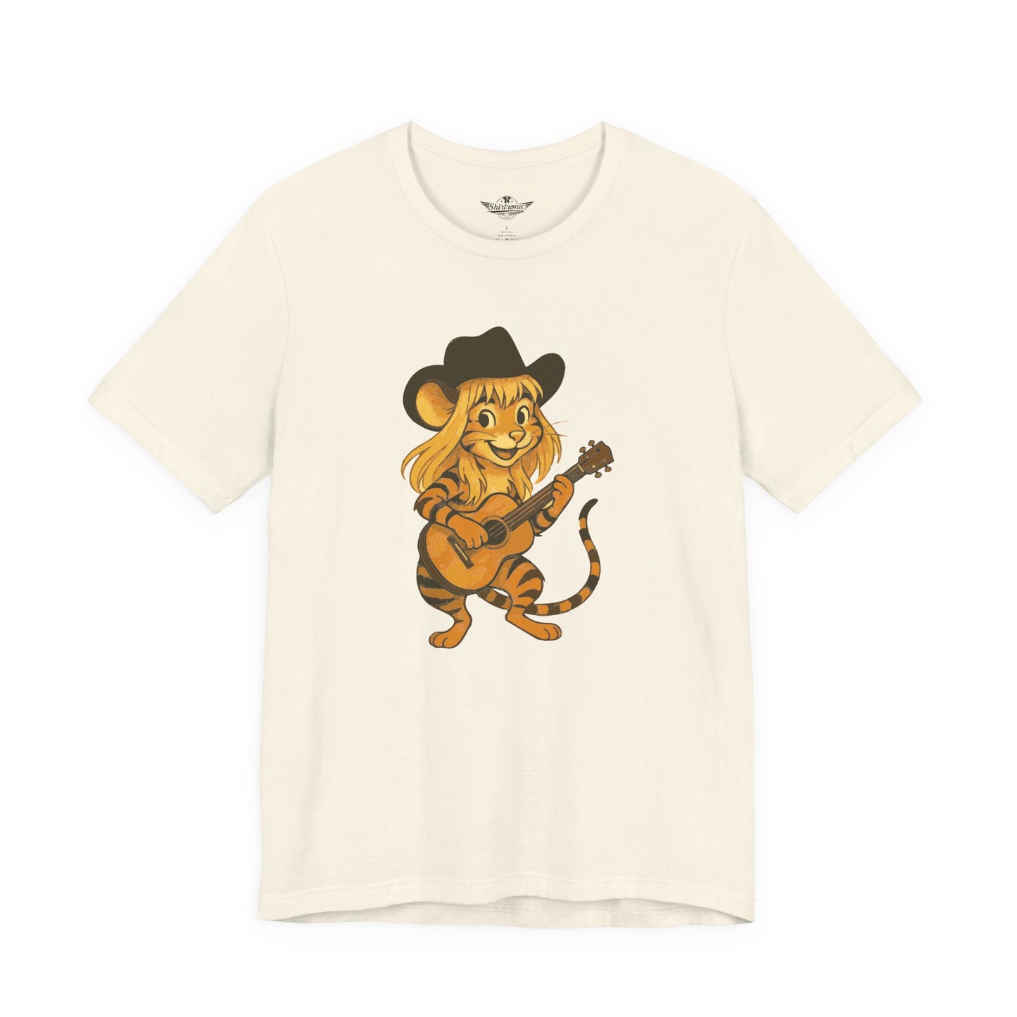 Jenny die Tigermaus - Das Original! Adorable Guitar Playing Tiger Tee, Cute Animal Shirt, Gift for Music Lovers, Fun Summer Top