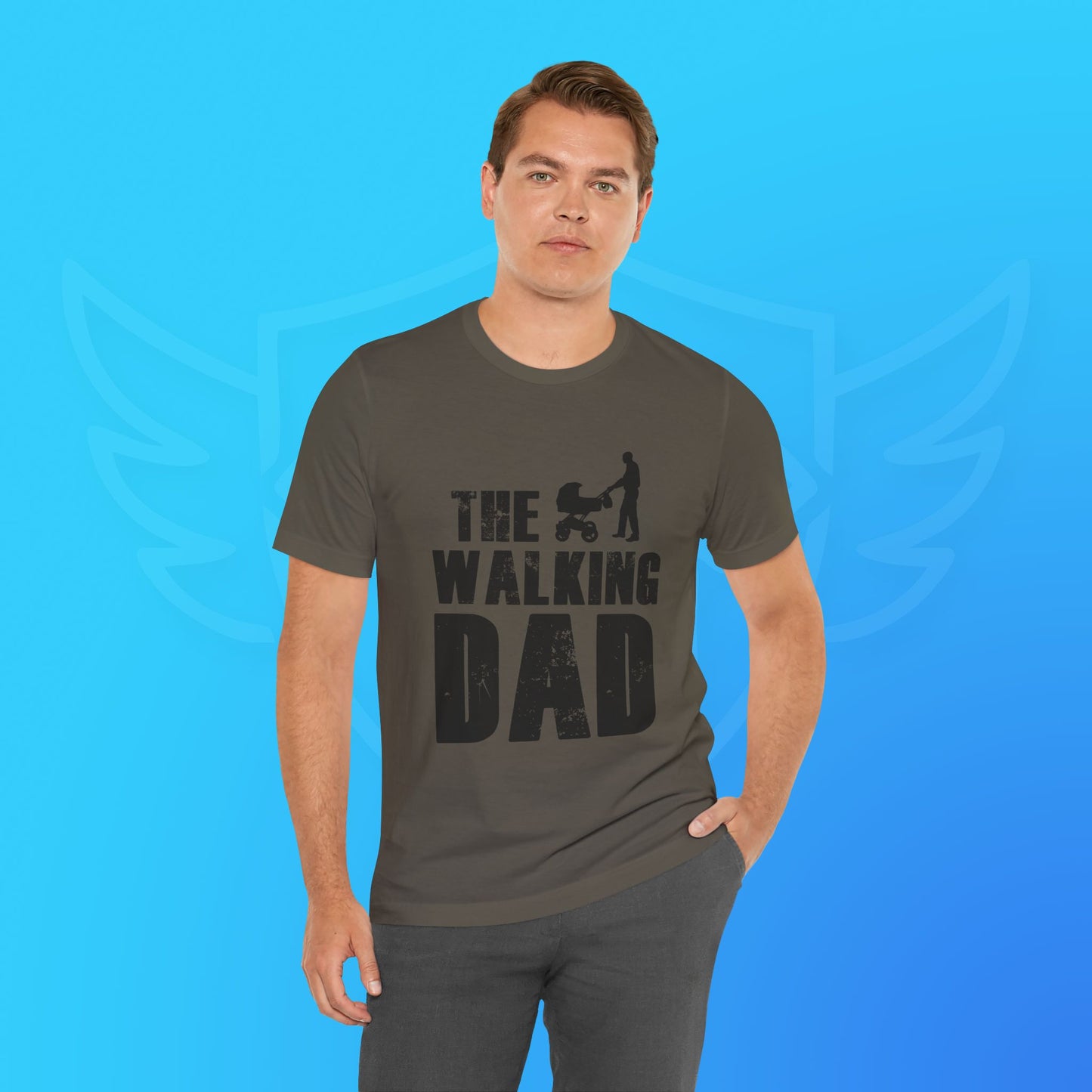 Walking Dad T-Shirt | Perfect for New Fathers, Gifting for Father's Day, Baby Showers, Parenting Events, Casual Everyday Wear
