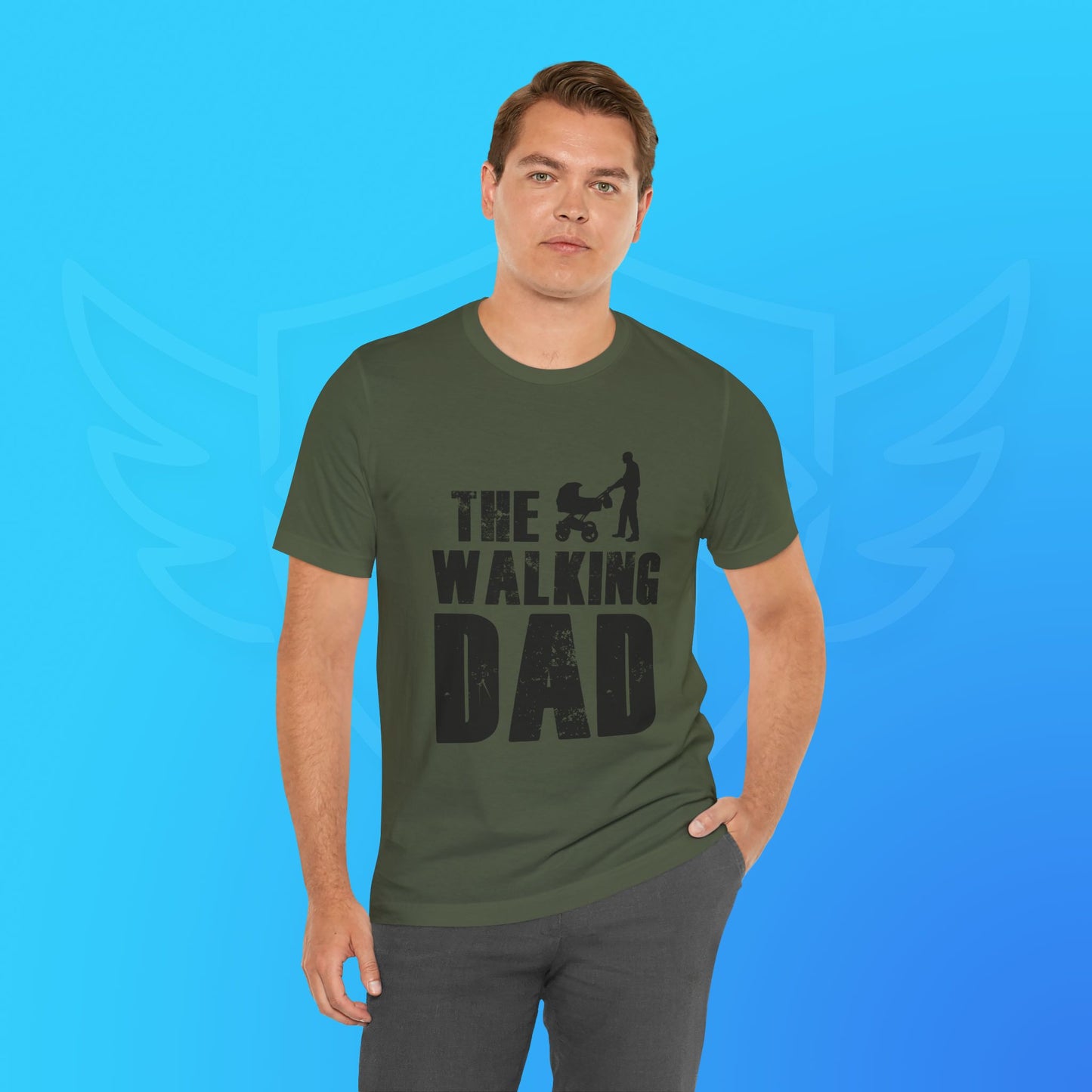 Walking Dad T-Shirt | Perfect for New Fathers, Gifting for Father's Day, Baby Showers, Parenting Events, Casual Everyday Wear
