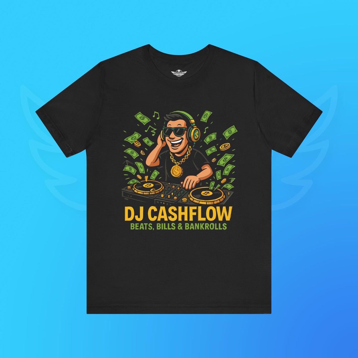 DJ Cashflow Shirt – Beats, Bills & Bankrolls | Lustiges T-Shirt für Musik- und Money-Lover
