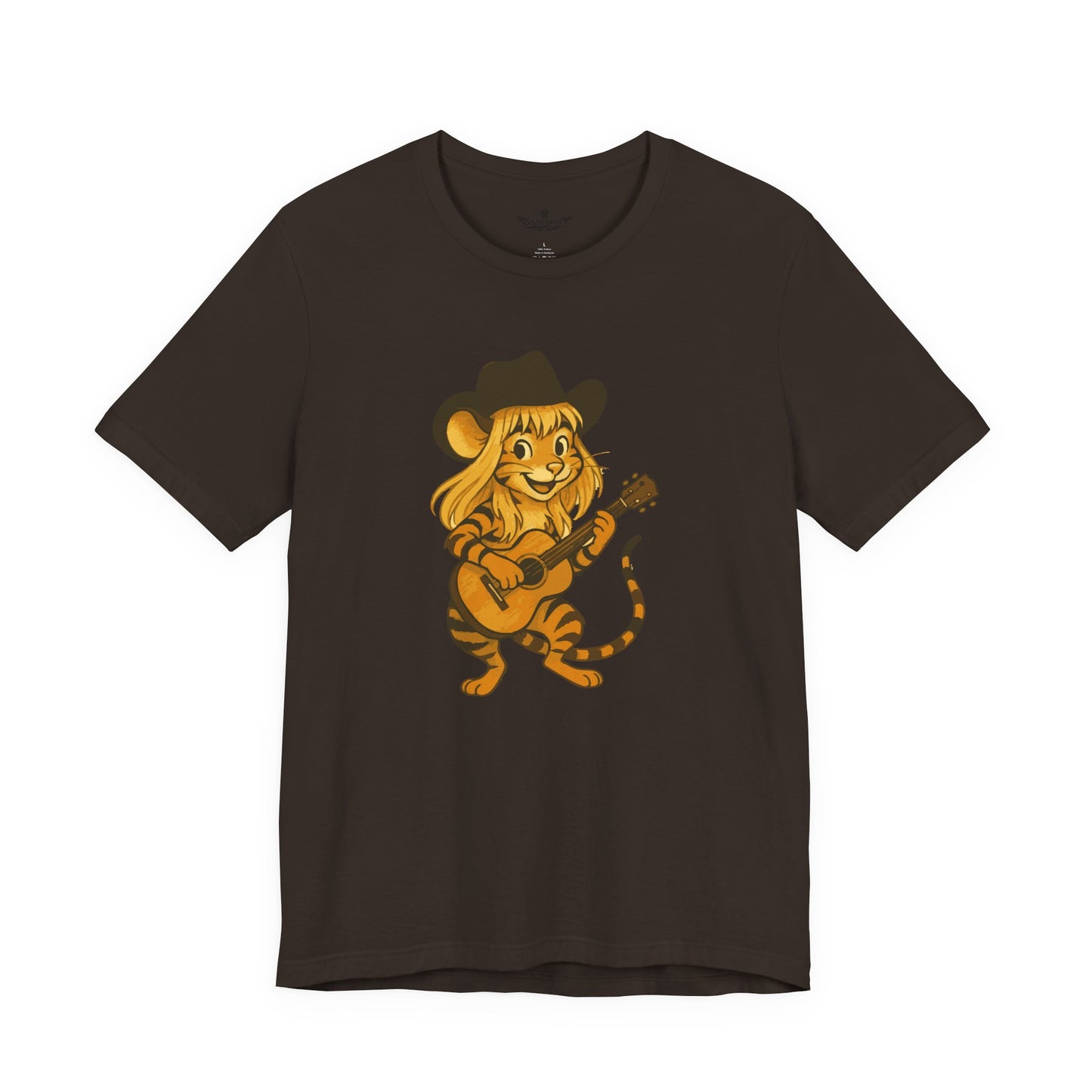 Jenny die Tigermaus - Das Original! Adorable Guitar Playing Tiger Tee, Cute Animal Shirt, Gift for Music Lovers, Fun Summer Top