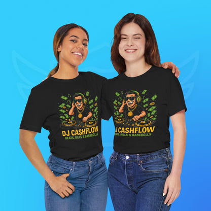 DJ Cashflow Shirt – Beats, Bills & Bankrolls | Lustiges T-Shirt für Musik- und Money-Lover